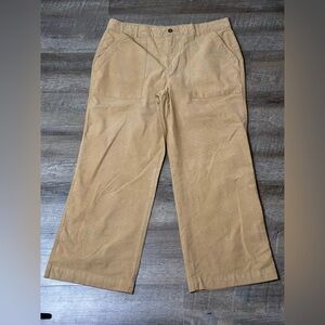 Weatherproof Tan Wide-Leg Pants